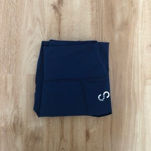 "NAVY BLUE" 7/8 LENGTH HIGH-WAISTED LEGGINGS